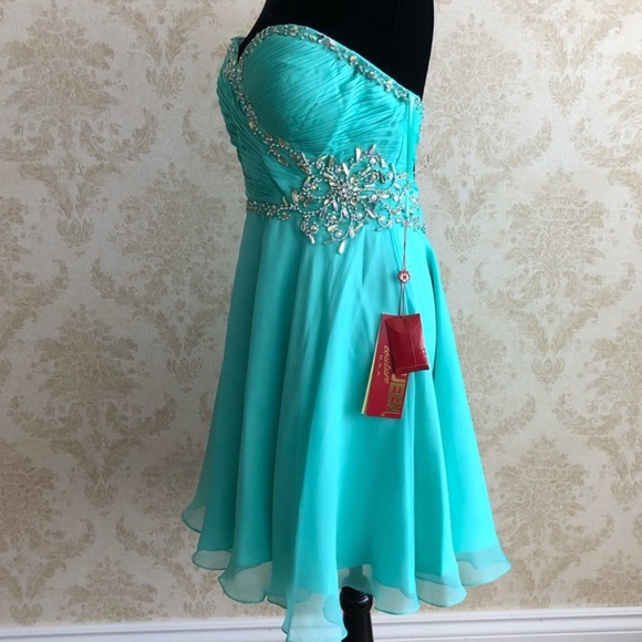 BNWT May Queen chiffon beaded dress - Picture 4 of 10